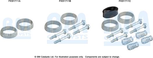 BM Catalysts FK91711 — Zestaw montażowy, katalizator