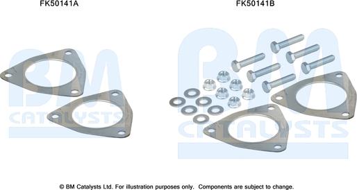 BM Catalysts FK50141 — Zestaw montażowy, rura wydechowa