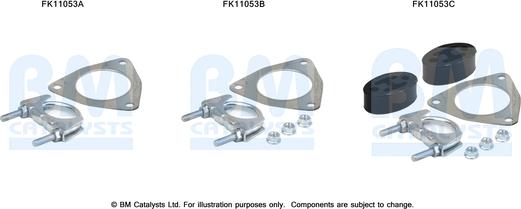 BM Catalysts FK11053 — Zestaw montażowy, filtr sadzy / filtr cząstek stałych