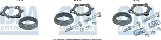 BM Catalysts FK11025 — Zestaw montażowy, filtr sadzy / filtr cząstek stałych
