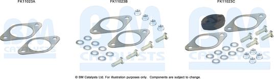 BM Catalysts FK11023 — Zestaw montażowy, filtr sadzy / filtr cząstek stałych