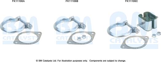 BM Catalysts FK11106 — Zestaw montażowy, filtr sadzy / filtr cząstek stałych