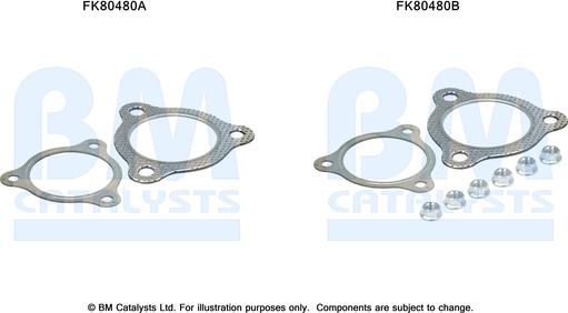 BM Catalysts FK80480 — Zestaw montażowy, katalizator