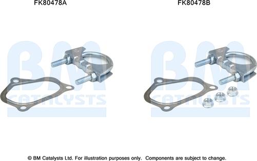 BM Catalysts FK80478 - Części montażowe układu wydechowego