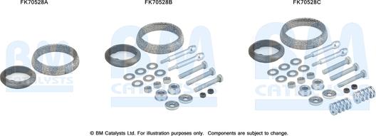 BM Catalysts FK70528 — Zestaw montażowy, rura wydechowa