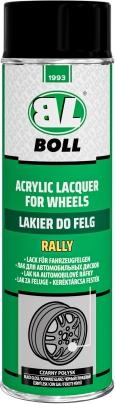 BOLL 0010134 - LAKIER AKRYLOWY 500ML W AEROZOLU CZARNY POŁYSK DO FELG SAMOCHODOWYCH - BOLL