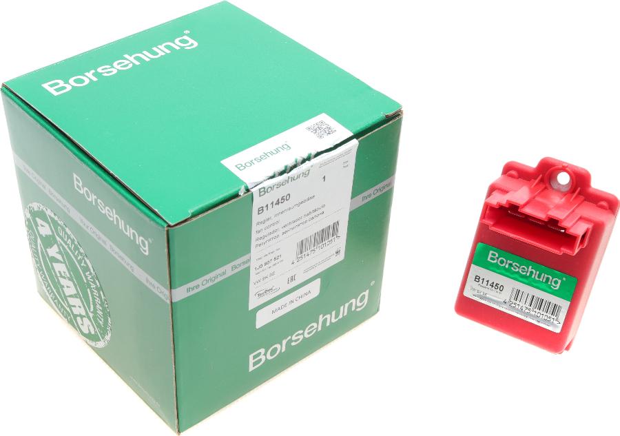 Borsehung B11450 — Regulator, wentylator nawiewu do wnętrza pojazdu