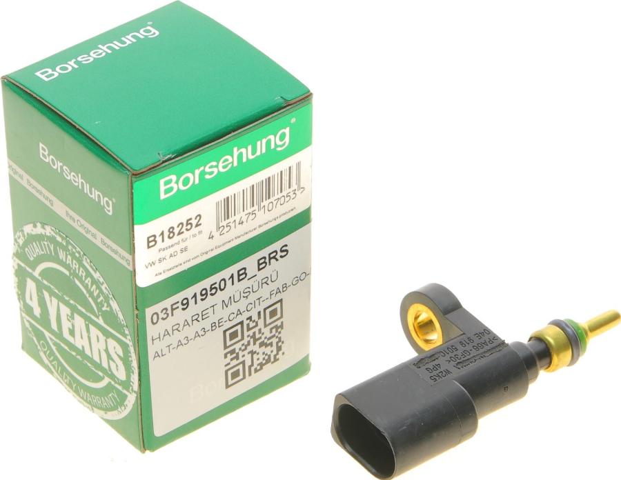 Borsehung B18252 — Czujnik, temperatura płynu chłodzącego