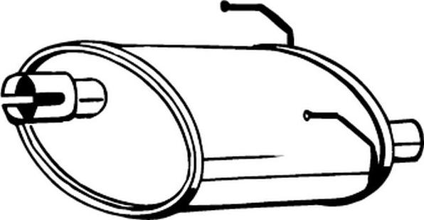 Bosal 148-253 - Tłumik układu wydechowego tył