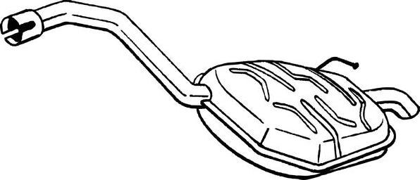 Bosal 154-635 - Tłumik układu wydechowego tył
