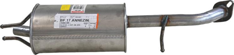 Bosal 185-507 - Tłumik układu wydechowego tył