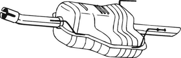 Bosal 185-485 - Tłumik końcowy