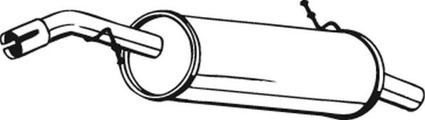 Bosal 135-579 - Tłumik układu wydechowego tył