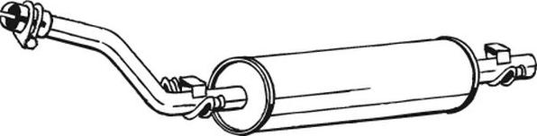 Bosal 175-019 - Tłumik układu wydechowego tył