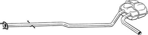 Bosal 290-093 - Tłumik układu wydechowego środkowy