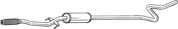 Bosal 292-053 — Tłumik środkowy