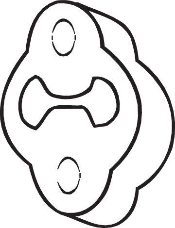 Bosal 255-623 — Uchwyt, tłumik