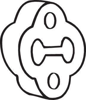 Bosal 255-275 — Uchwyt, tłumik