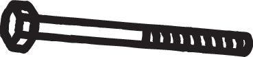 Bosal 258-885 - Śruba układu wydechowego