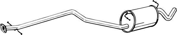 Bosal 289-017 - Tłumik układu wydechowego środkowy