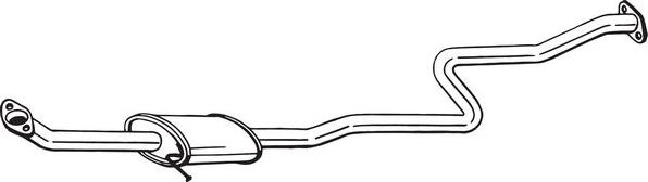 Bosal 284-705 — Tłumik środkowy