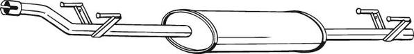 Bosal 288-231 — Tłumik środkowy