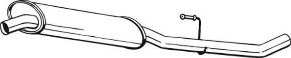 Bosal 283-235 — Tłumik środkowy