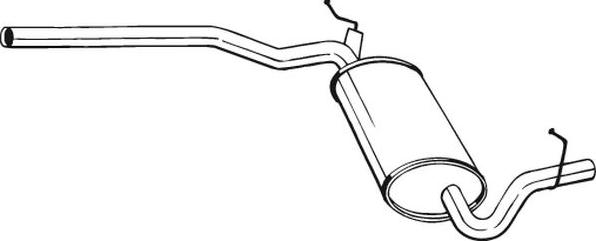 Bosal 282-363 - Tłumik układu wydechowego środkowy