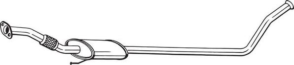 Bosal 287-615 — Tłumik środkowy