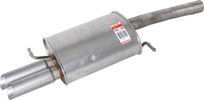 Bosal 233-165 - Tłumik układu wydechowego tył