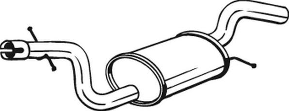 Bosal 233-719 — Tłumik środkowy