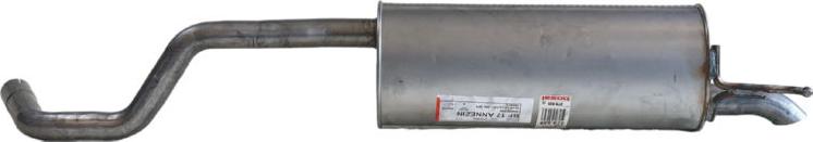 Bosal 279-939 - Tłumik układu wydechowego tył