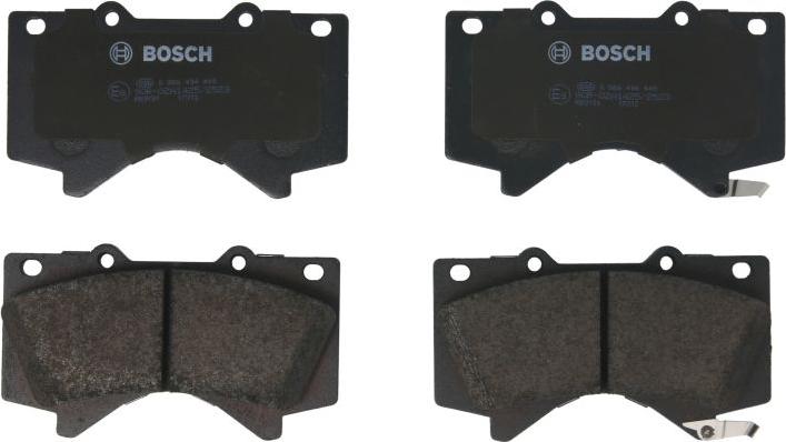 BOSCH 0 986 494 449 — Zestaw klocków hamulcowych, hamulce tarczowe