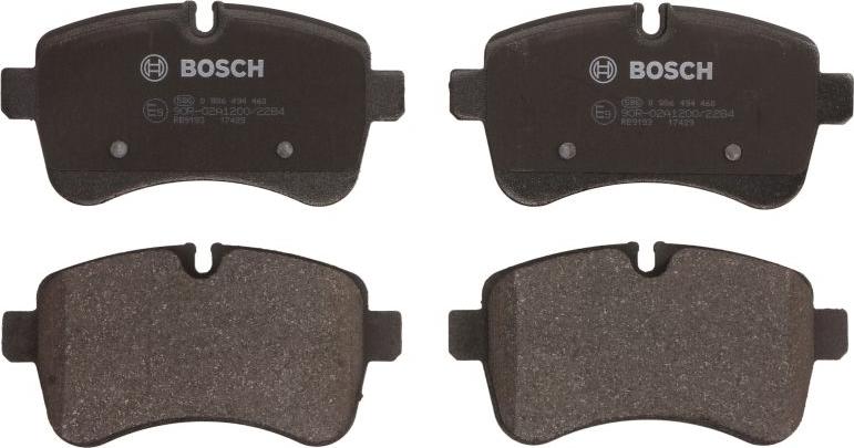 BOSCH 0 986 494 460 — Zestaw klocków hamulcowych, hamulce tarczowe