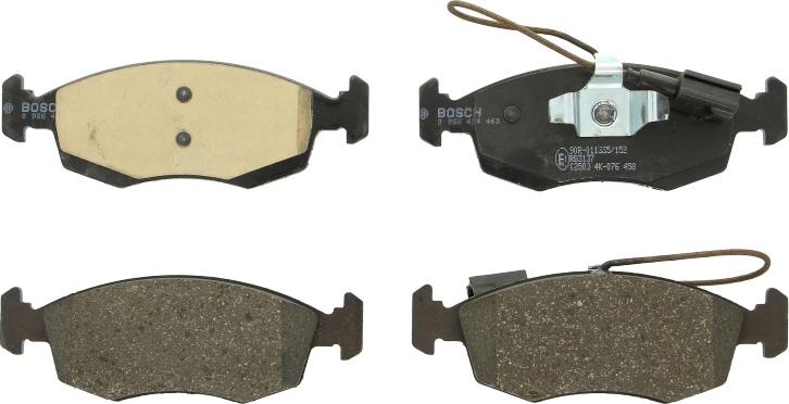 BOSCH 0 986 494 463 — Zestaw klocków hamulcowych, hamulce tarczowe