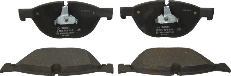 BOSCH 0 986 494 429 — Zestaw klocków hamulcowych, hamulce tarczowe