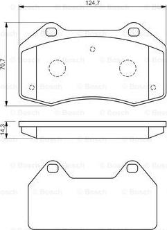 BOSCH 0 986 494 551 - KLOCKI HAM. RENAULT P. MEGANE COUPE 2.0 RS 08-18