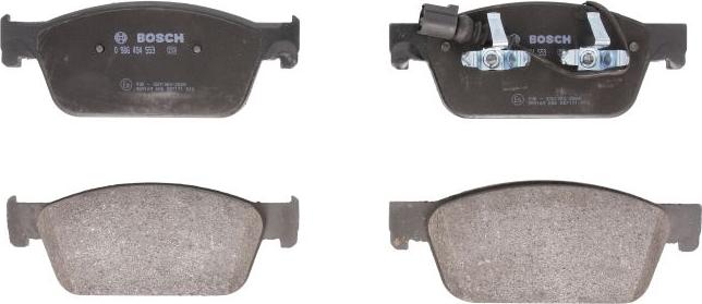 BOSCH 0 986 494 553 — Zestaw klocków hamulcowych, hamulce tarczowe