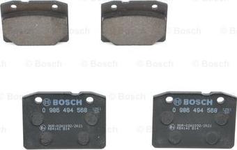 BOSCH 0 986 494 568 - KLOCKI HAM. LADA P. 1200-1600-NOVA-TOSCANA 1.2-1.6 72-12
