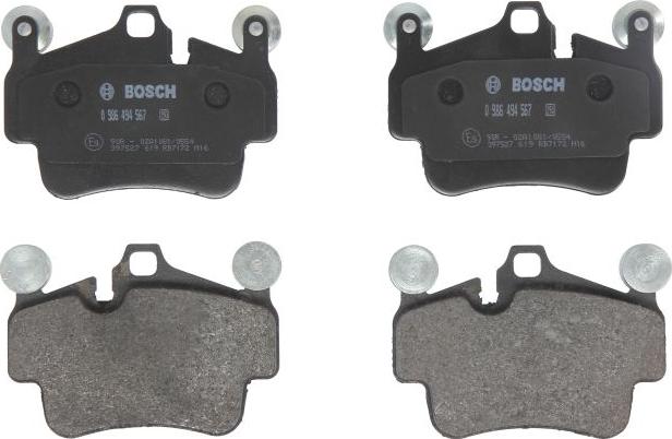 BOSCH 0 986 494 567 — Zestaw klocków hamulcowych, hamulce tarczowe