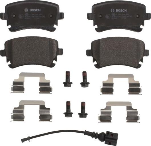 BOSCH 0 986 494 583 — Zestaw klocków hamulcowych, hamulce tarczowe