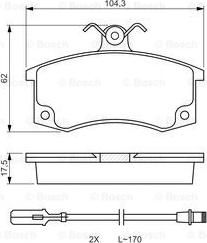 BOSCH 0 986 494 533 - KLOCKI HAM. LADA P. 110-111-112 95-13