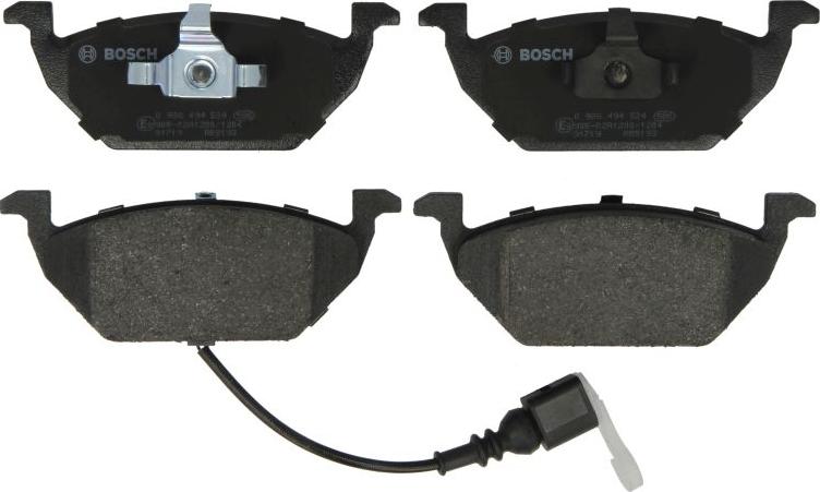 BOSCH 0 986 494 524 — Zestaw klocków hamulcowych, hamulce tarczowe