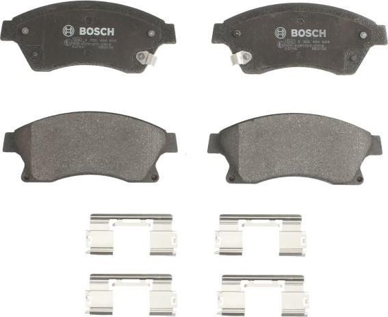 BOSCH 0 986 494 644 — Zestaw klocków hamulcowych, hamulce tarczowe