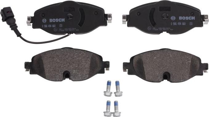 BOSCH 0 986 494 660 — Zestaw klocków hamulcowych, hamulce tarczowe