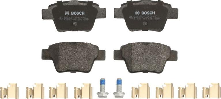 BOSCH 0 986 494 605 — Zestaw klocków hamulcowych, hamulce tarczowe