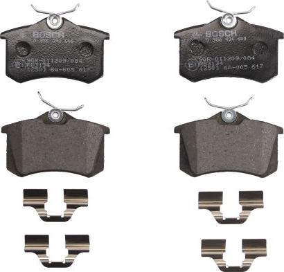 BOSCH 0 986 494 600 — Zestaw klocków hamulcowych, hamulce tarczowe