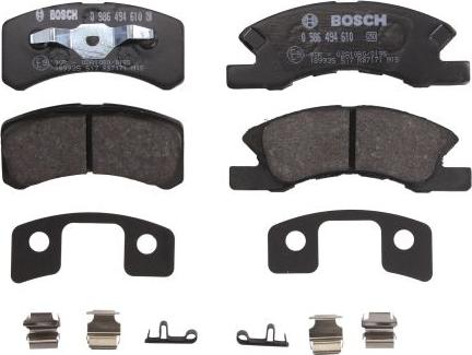 BOSCH 0 986 494 610 — Zestaw klocków hamulcowych, hamulce tarczowe