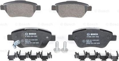 BOSCH 0 986 494 092 - Klocek hamulcowy kpl.