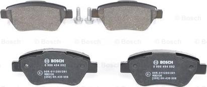 BOSCH 0 986 494 092 - Klocek hamulcowy kpl.